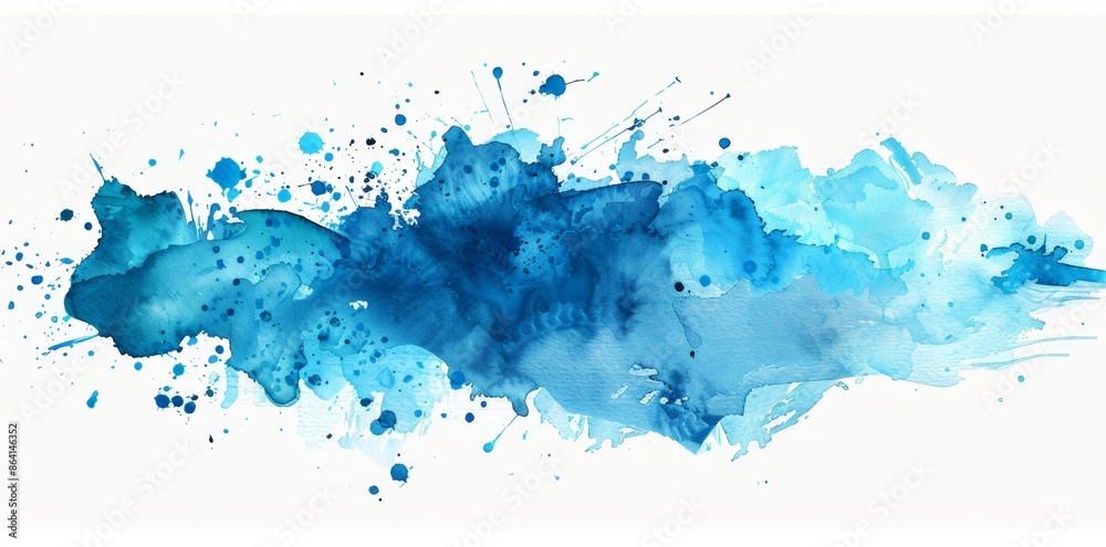 An abstract watercolor spot on a white background created with ai An abstract watercolor spot on a white background created with ai