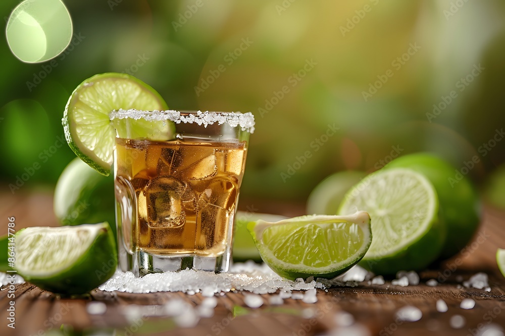 Refreshing Tequila Shot with Lime and Salt Refreshing Tequila Shot with Lime and Salt