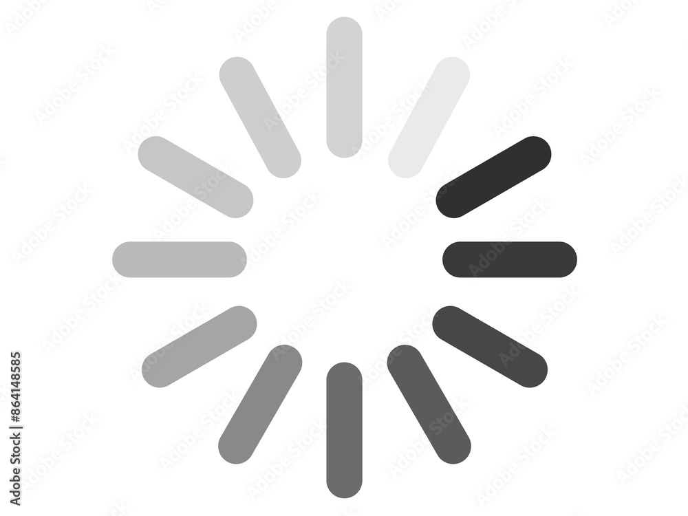 Monochrome simple loading icon illustration Monochrome simple loading icon illustration