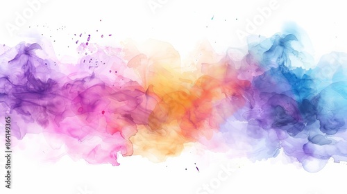 With its colorful smoke watercolor background and white background, splash watercolors are perfect for posters, covers, and artistic projects.
