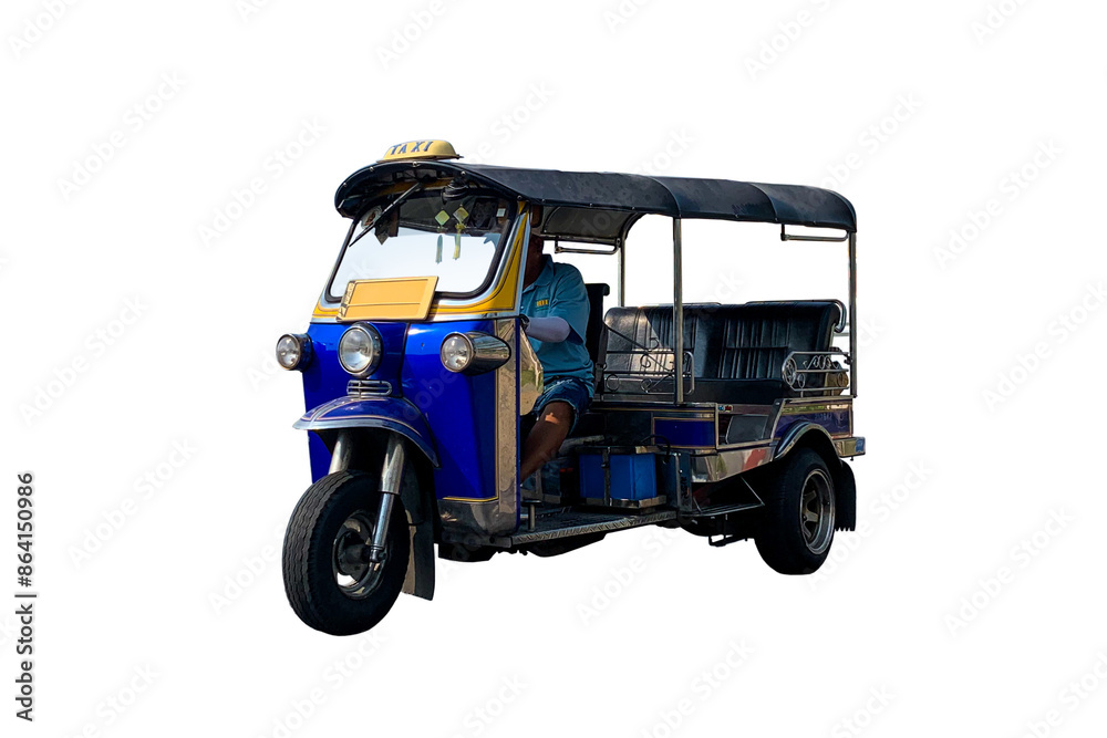 Obraz premium TUK TUK - famous traditional unique tribike taxi as a symbol of Thailand