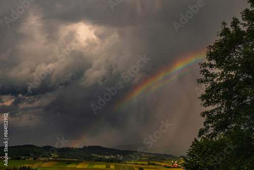 Pieniny , Tatry , Karpaty, góry, tęcza