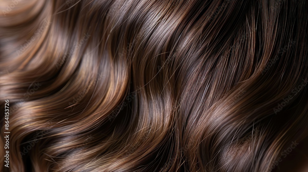 Light brown hair flowing in waves.