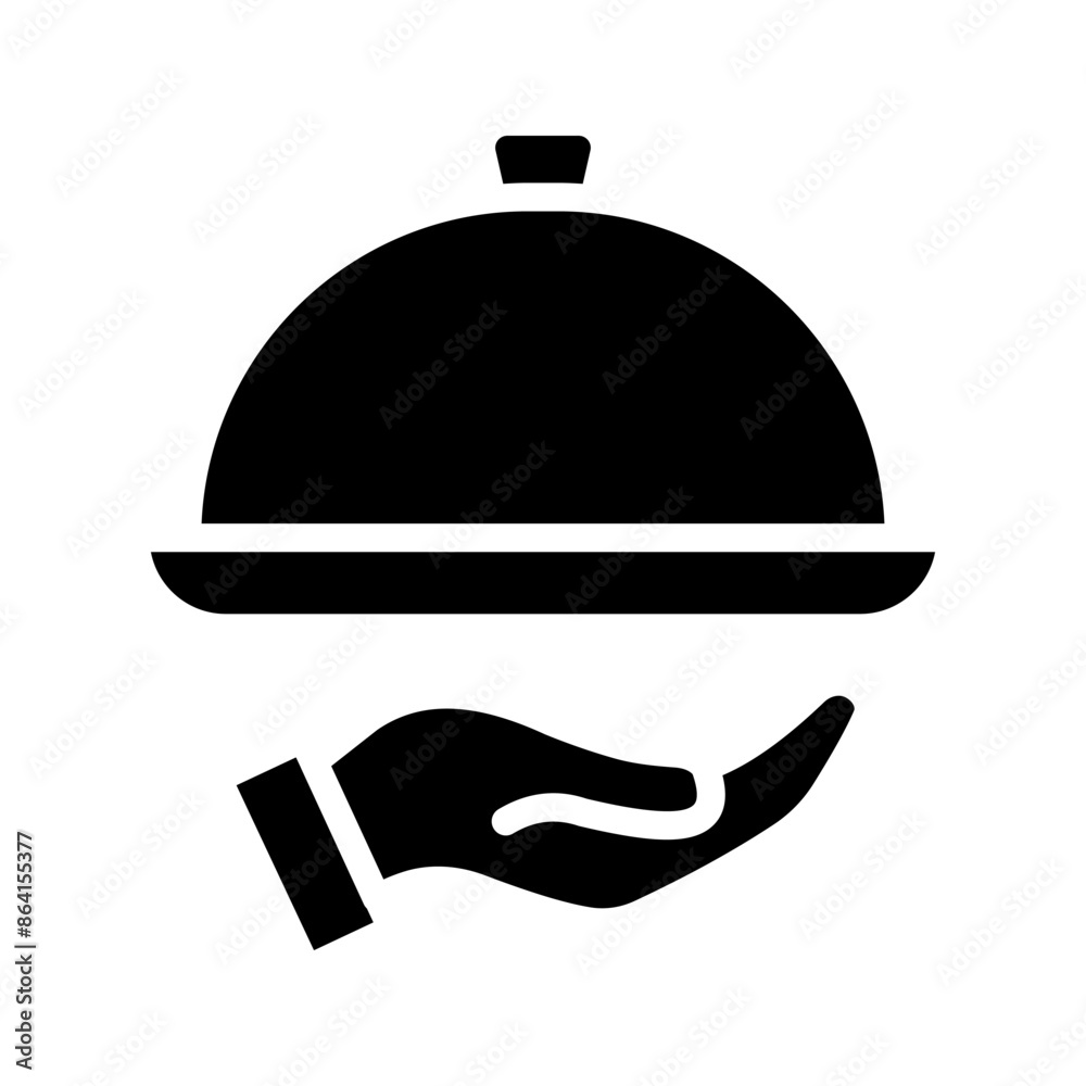 Platter icon. restaurant sign. waiter symbol color editable Platter icon. restaurant sign. waiter symbol color editable