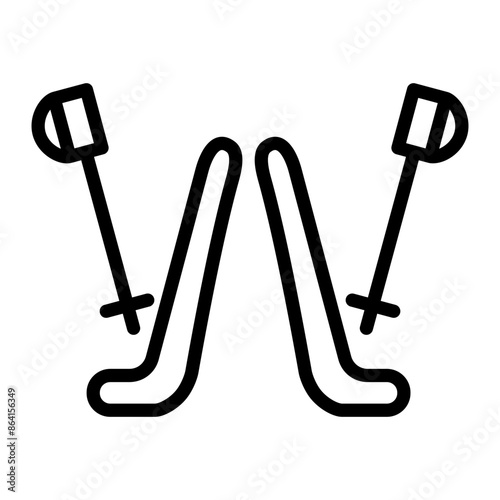 Skis Icon