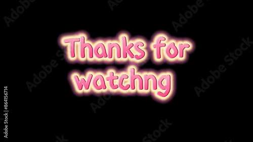 Thanks for watching my video 