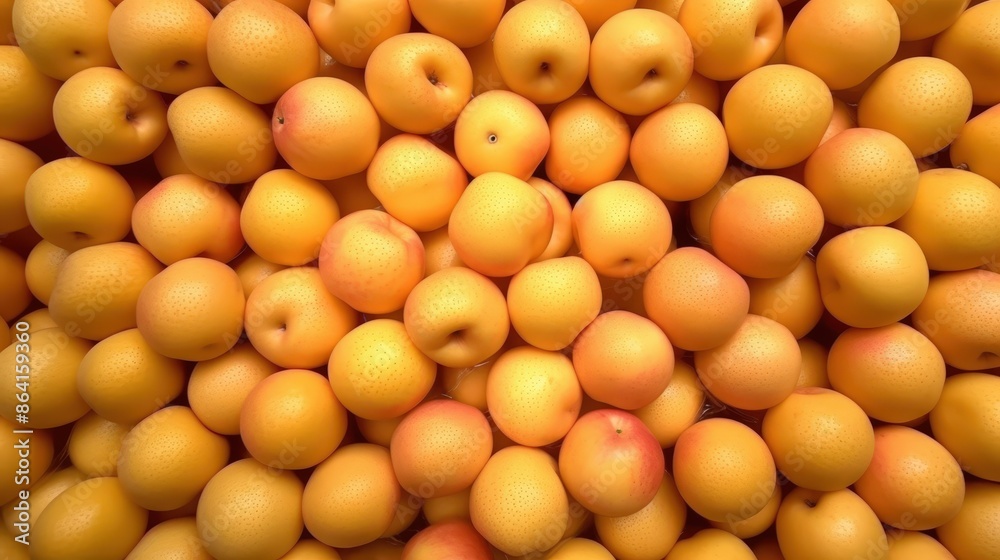 Close-Up of a Heap of Ripe Apricots Close-Up of a Heap of Ripe Apricots