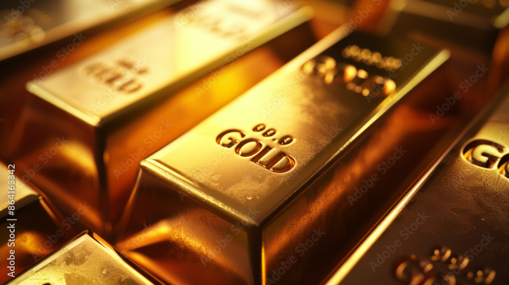 stack of Gold bars stack of Gold bars