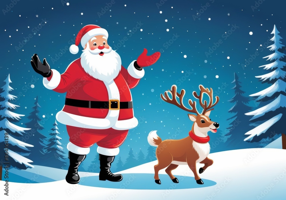 Jolly Santa Claus Illustration