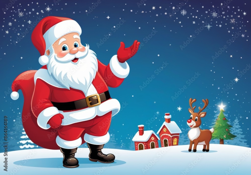 Jolly Santa Claus Illustration Jolly Santa Claus Illustration