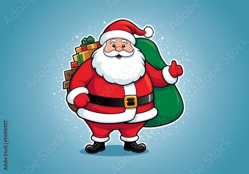 Jolly Santa Claus Illustration