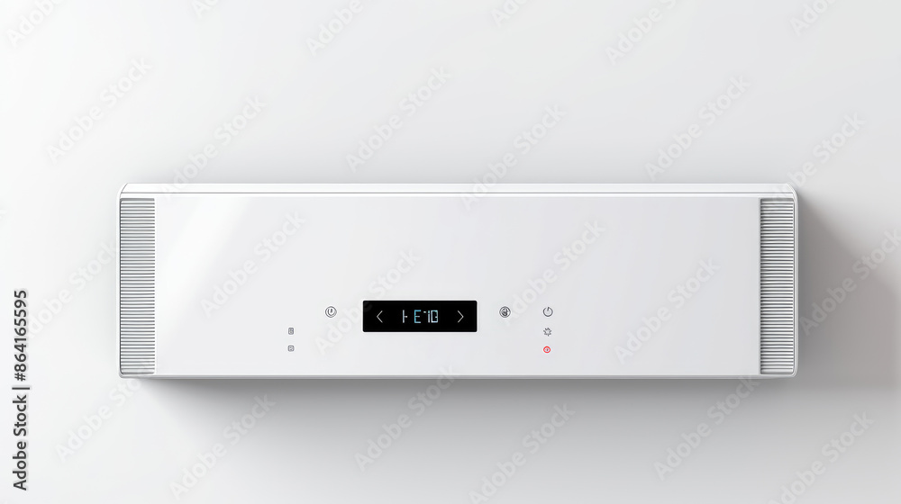 3D Render, Wall Air Conditioner on white background ,isolated object.