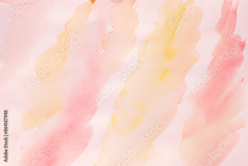 Watercolor abstract background pale pink yellow neutral toned