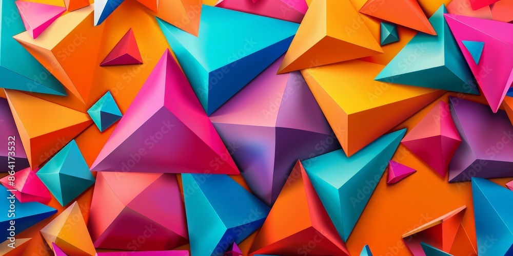Colorful Triangles Creating Vibrant Geometric Art Colorful Triangles Creating Vibrant Geometric Art