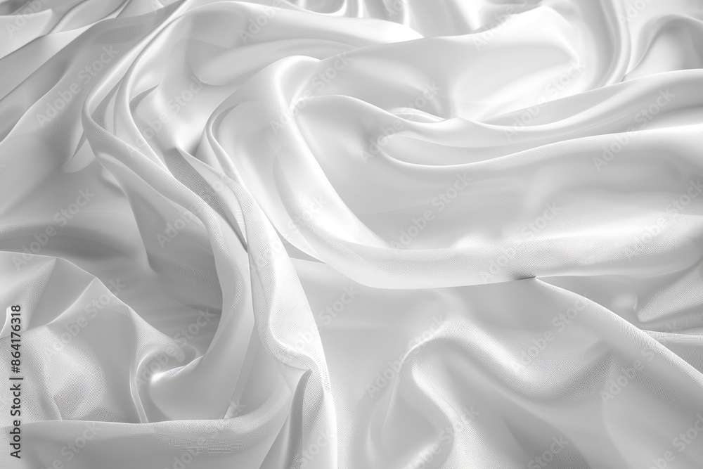 Beautiful graceful abstract background from flowing waves of white silk fabric. Beautiful graceful abstract background from flowing waves of white silk fabric.