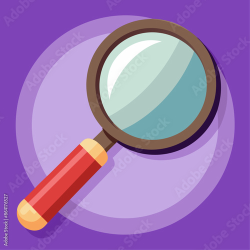 magnifier clipart cartoon Illustration drawing