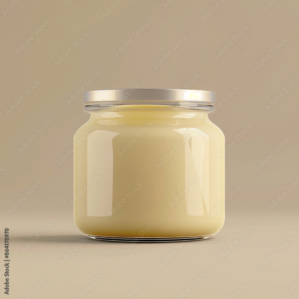 Sea moss gel glass jar mockup Sea moss gel glass jar mockup