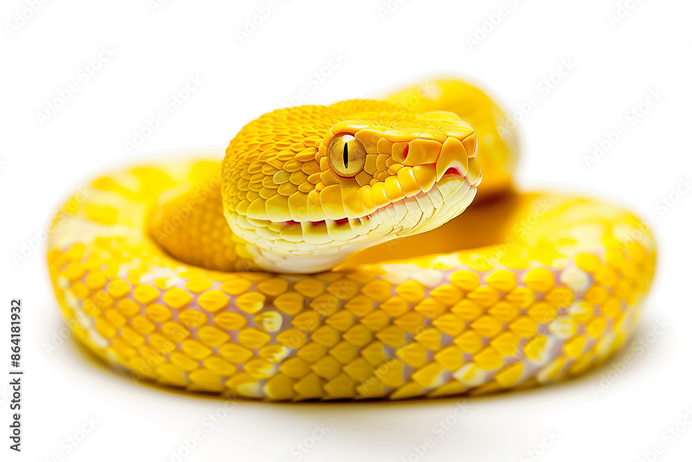 A high-resolution image of a snake on a white background, perfect for educational, scientific, and wildlife-themed projects.