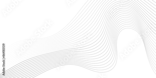 Abstract swoosh speed wave lines modern stream background. white wave line transparent background. blend line gray pattern with wavy stripes of the pattern of gold lines background.