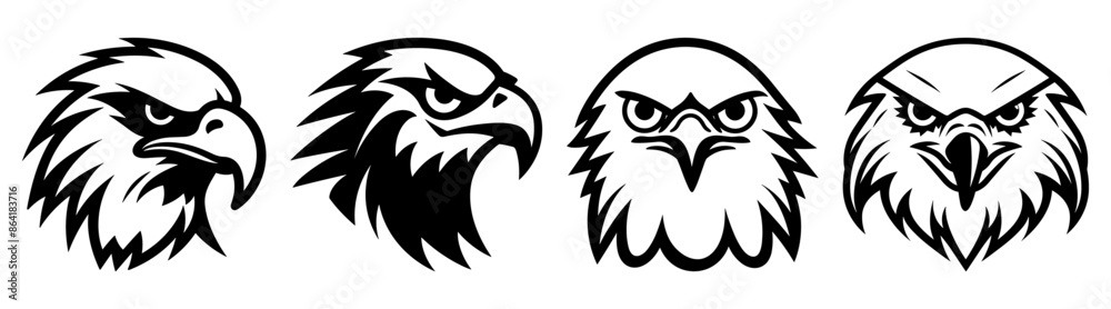 Eagle silhouette set vector design big pack of illustration and icon Eagle silhouette set vector design big pack of illustration and icon