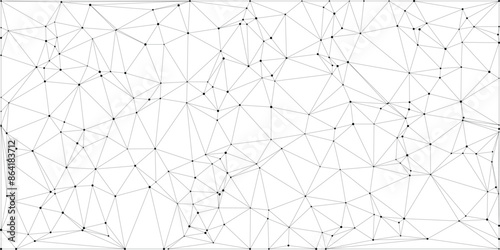 abstract dot and triangle connection background.vector illustration