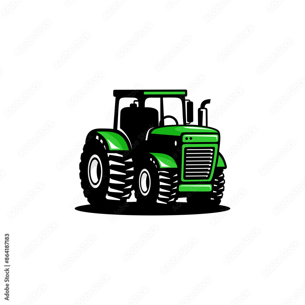 Obraz premium vector design of four-wheeled tractor, agricultural equipment