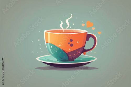 A steaming cup of herbal tea
