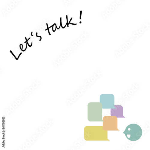 Let's talk！吹き出しいっぱい。会話しよう！