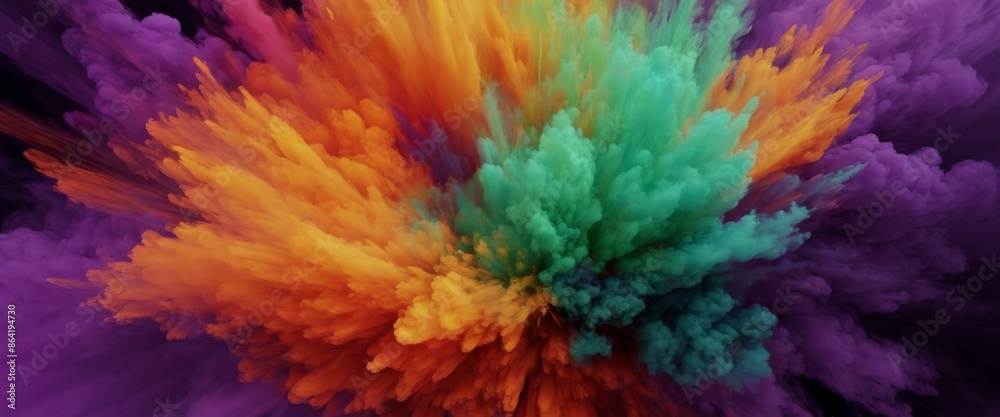Real smoke exploding outwards Abstract and chaotic a violent exp Real smoke exploding outwards Abstract and chaotic a violent exp