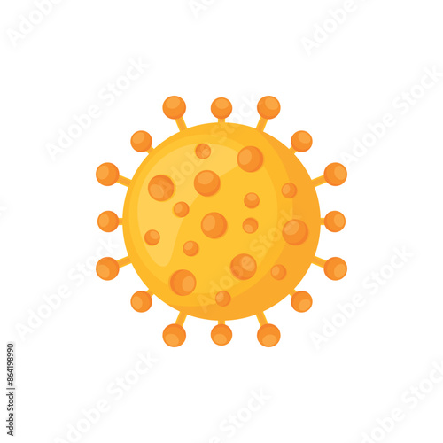 Hepatitis b virus icon clipart vector illustration