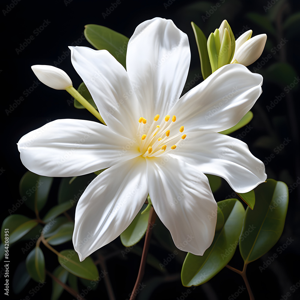 Fototapeta premium white lily flower