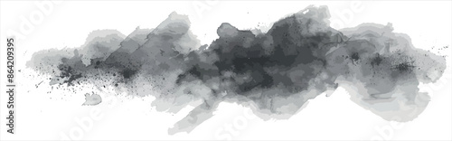 Watercolor stains with natural stains on paper. Abstract background with isolated frame painted 