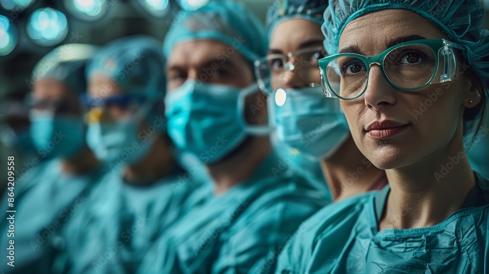 The collaboration between an AI-powered robotic arm and surgeons, highlighting the advancements in surgical technology and precision. The collaboration between an AI-powered robotic arm and surgeons, highlighting the advancements in surgical technology and precision.