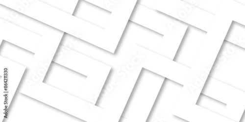 Abstract background with lines White background with diamond and triangle shapes layered in modern abstract pattern design Space design concept Suit for business, corporate, institution presentation.
