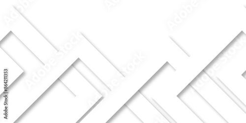 Abstract background with lines White background with diamond and triangle shapes layered in modern abstract pattern design Space design concept Suit for business, corporate, institution presentation.