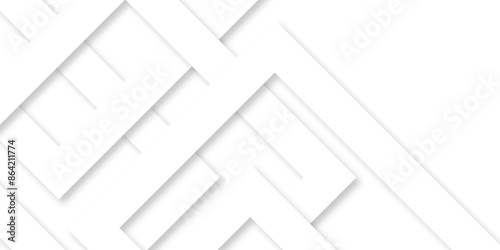 Abstract background with lines White background with diamond and triangle shapes layered in modern abstract pattern design Space design concept Suit for business, corporate, institution presentation.