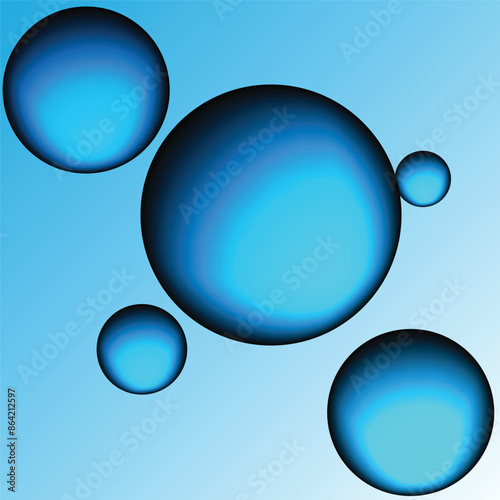 Geometric abstract background. Color gradient, gradation soft light circle. Color light empty concave surface. Template background backdrop desktop wallpaper bubbles. ESP 10.Vector illustration