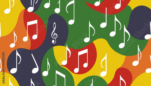 Vector Music Notes Pattern for Music Blogs