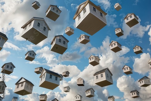 Urban Skyline with Soaring Real Estate Prices Amid Cost of Living Crisis