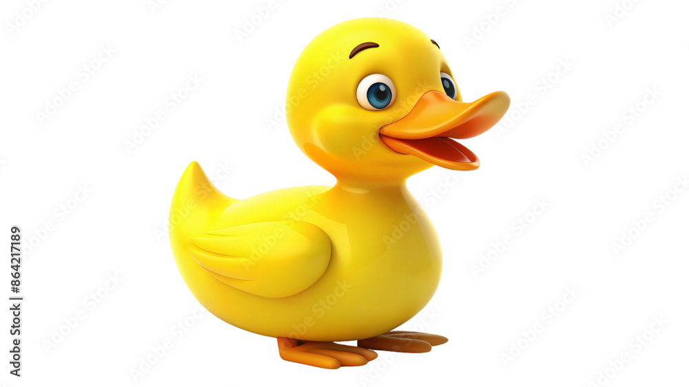 A bright yellow rubber duck toy designed for bath time fun A bright yellow rubber duck toy designed for bath time fun