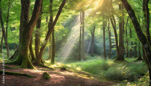 morning in the forest