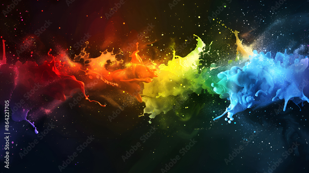 abstract colored dust explosion on a black background.abstract powder splatted background,Freeze motion of color powder exploding/throwing color powder, multicolored glitter texture abstract colored dust explosion on a black background.abstract powder splatted background,Freeze motion of color powder exploding/throwing color powder, multicolored glitter texture