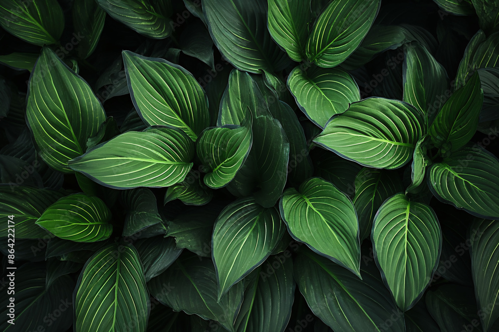 a group of green leaves a group of green leaves