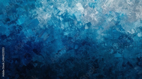 Wallpaper Mural Abstract background with brushstrokes in metallic shades on a sapphire to azure gradient Torontodigital.ca