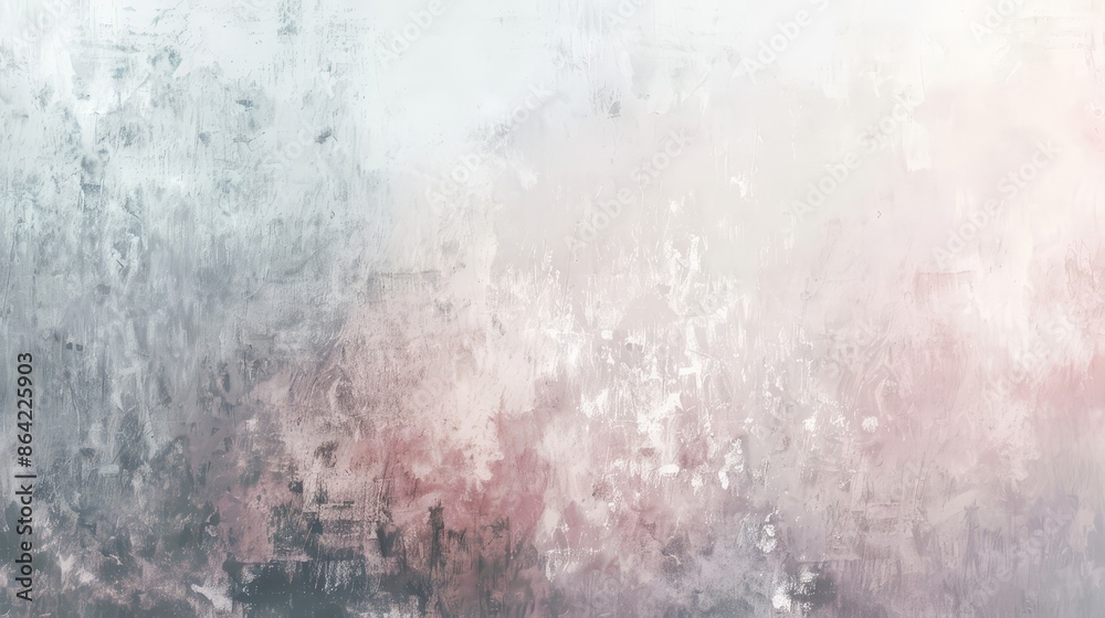 Obraz premium Abstract wallpaper featuring misty brushstrokes pastel glows and silvery-white blush gradient