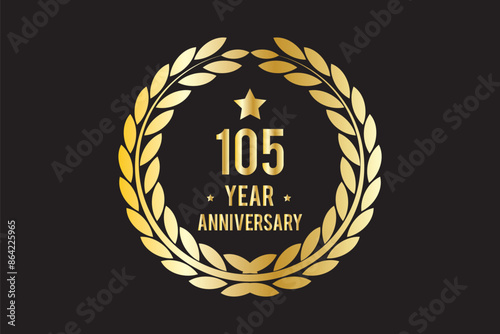  100 years anniversary. Anniversary template design concept, monochrome, design for event, invitation card, greeting card, banner, poster, flyer, book cover and printt