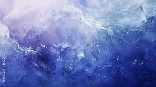 Wallpaper Mural Ethereal abstract scene with broad strokes light sparkles and cobalt blue-periwinkle gradient Torontodigital.ca