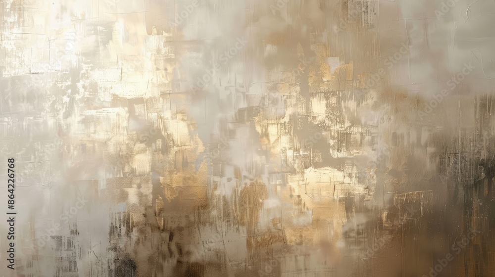 Obraz premium Overlapping brushstrokes and glowing effects in sophisticated abstract scene