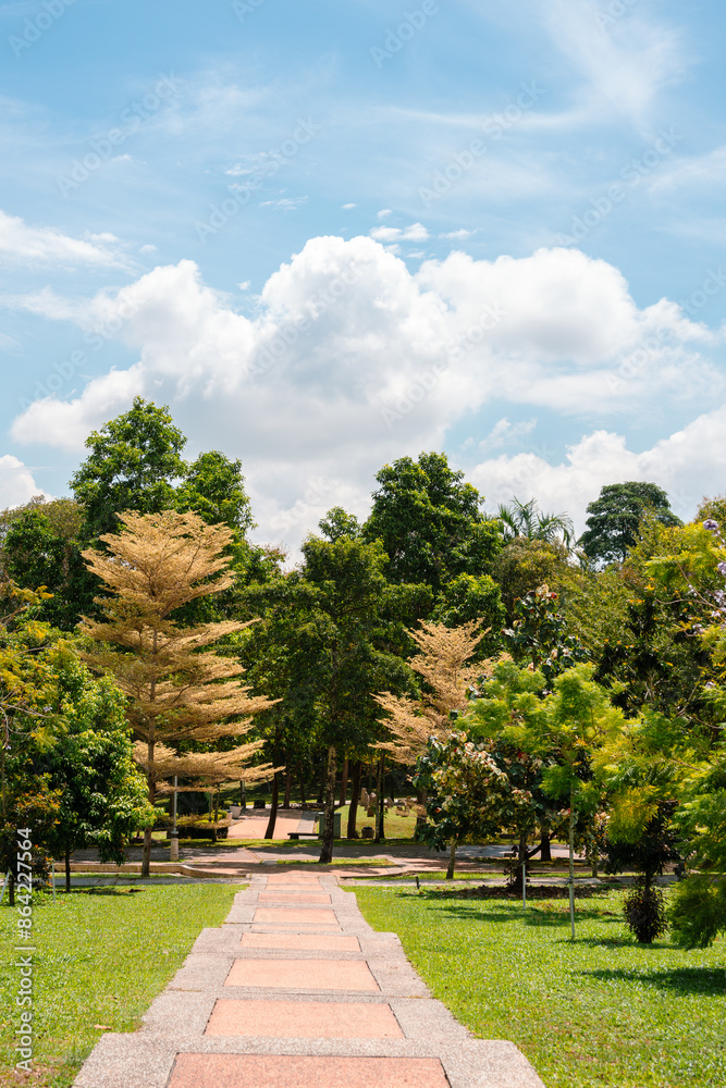 Taman Putra Perdana green forest park in Putrajaya, Malaysia