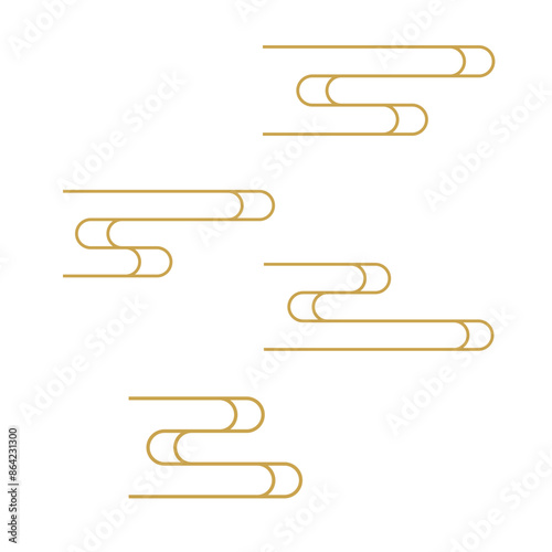 Japanese auspicious cloud pattern traditional retro decoration